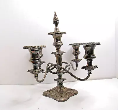 Antique E.G. Webster & Son Candelabra 505 Five Arm Baroque Twisted Silver Plated • $99.88