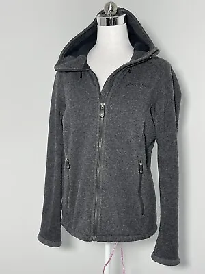 Macpac Womens Grey Wool Blend Zip Up Hooded Jacket Size 10 • £15.80