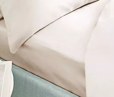 400 TC Cotton Sateen Fitted Sheet Oyster • £24.72