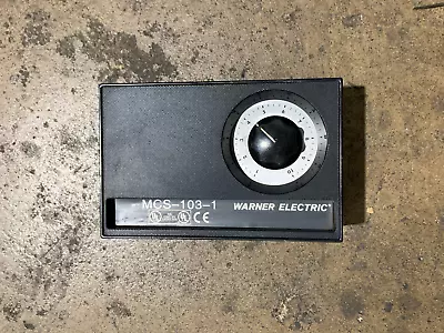 Warner Electric MCS-103-1 Adjustable Torque Control • $115