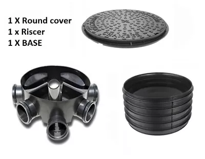 Amazon Civils 450mm Inspection Chamber Manhole - Base Riser Cover & Frame • £57.99