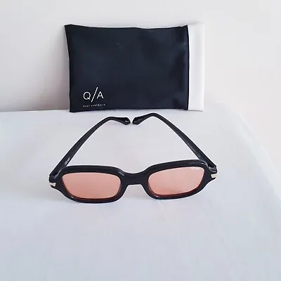 Authentic - Quay - Women's  In Demand - Dark Brown Sunglasses With Orange Lenses • $45