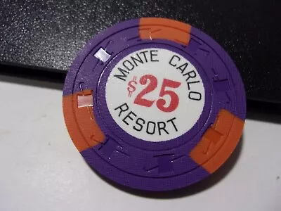 MONTE CARLO RESORT CASINO $25 Hotel Casino Gaming Poker Chip - Laughlin Nevada • $9.50