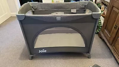 Joie Kubbie Sleep Compact Travel Cot - Grey (NO RESERVE) • £25