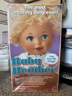 Rare Mattel Baby Heather Doll 1987 Electronic Talking Doll Vintage NIB NRFB • $259.99