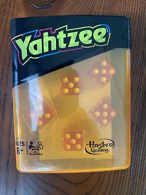 Yahtzee Neon Pop Travel OR Home Game Strategy Hasbro Brand New Dice Game • $9.75