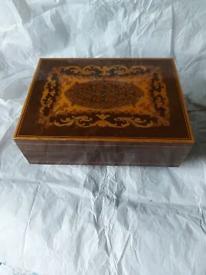 £19.99 • Buy Vintage Wooden REUGE Musical Jewellery Box 