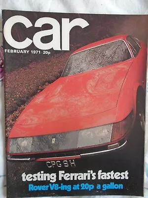 Car Feb 1971 Ferrari Daytona Triumph GT6 Vs MGB GT • $9.33