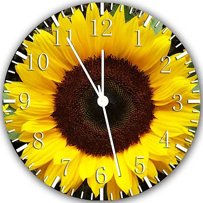 £17.63 • Buy Sun Flower Wall Clock 10  Will Be Nice Gift And Room Wall Decor X26