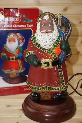 Merck Family Old World Christmas 2001 Very Merry Father Christmas Santa Light (G • $88.88