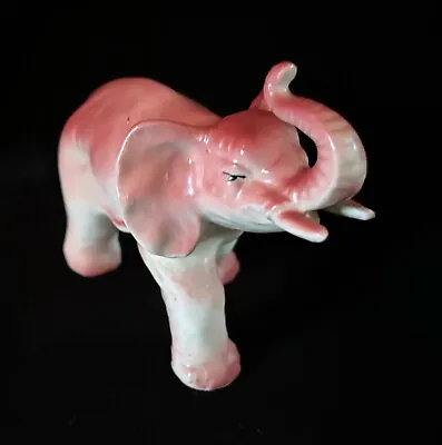 Pink Ceramic Miniature Hand Painted Elephant - Japan • $8.50