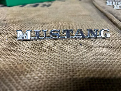 One Vintage Ford Mustang Script Emblem Badge Logo C5ZB-16098-B / 30978-H1 • $12