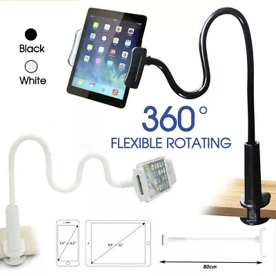 $11.49 • Buy 360° Rotate Tablet Stand Holder Lazy Bed Desk Mount Mobile Phone Clamp Universal
