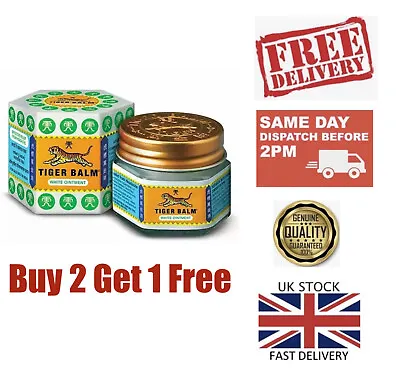 £6.99 • Buy White Balm Tiger Large 21ml Pain Relief Ointment - Buy 2 Get 1 Free