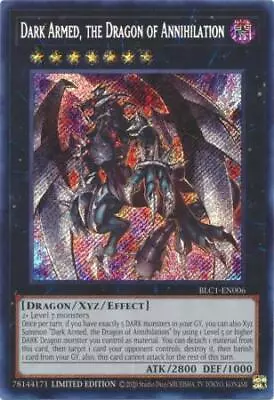 Dark Armed The Dragon Of Annihilation BLC1-EN006 Secret Rare 1st Edition • £5.38