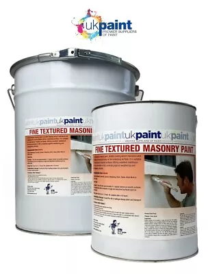 Uk Paint - Textured Masonry Paint - 20l Tins - 9 Colours........ • £55