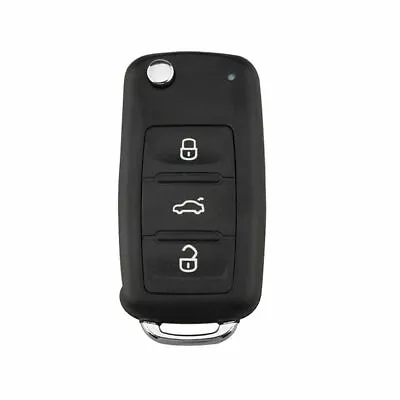 3 Buttons Flip Remote Key Case Blade Fob Fit Volkswagen Polo Golf Seat MK6 Skoda • $4.28