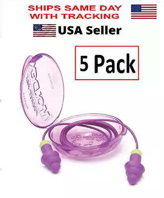 5 Earplugs Moldex Rockets Corded With Case 5 Pairs 6405 Earplug Reusable Moldex  • $13.74