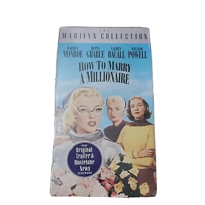 How To Marry A Millionaire (VHS 1992) With Marilyn Monroe. Factory Sealed.  • $4.19