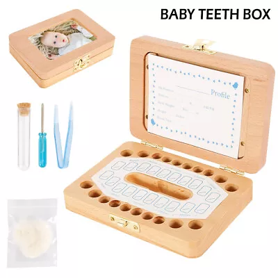 Baby Tooth Storage Box Kids Children Teeth Holder Keepsake Organizer Gift S9~ • £12.24