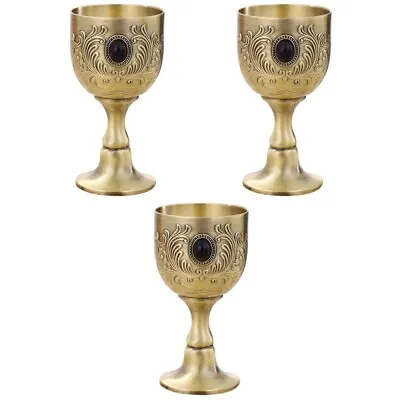  3 Count Medieval Party Decorations Retro European Wine Glass Personality • £19.75