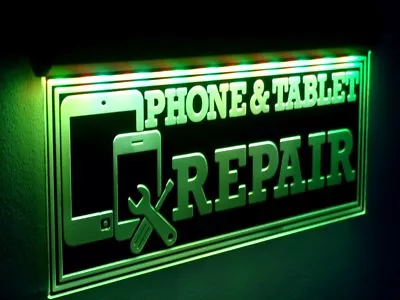 Animated Cell Phone LED Sign Repair Tablet Neon Light Mobile Unlock Store Sign  • $152.10