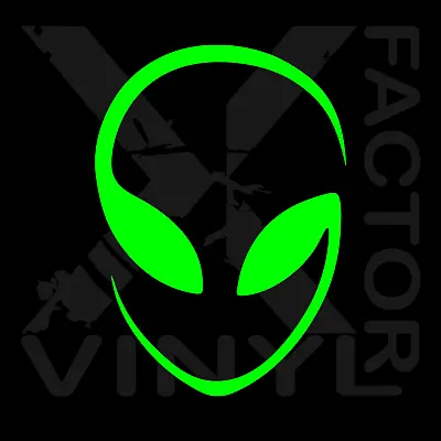 Alien Head Vinyl Decal Sticker UFO Area 51 3 Sizes 15 Colors! Free/FAST Ship!  • $9.50