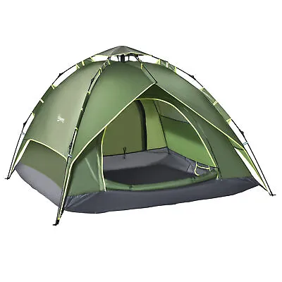 Outsunny 2 Man Pop Up Tent Camping Festival Hiking Family Travel Shelter • £53.99