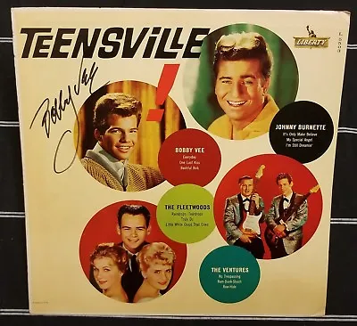 Bobby Vee Signed Album Lp Teensville Teen Idol Crickets 50s 60s Autograph Proof • $70