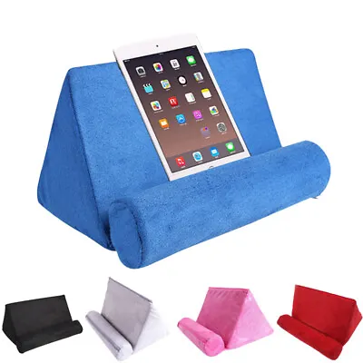 Tablet Cushion Stand Soft Read Holder Pad Lap Rest Cushion For IPad Phone Book • £10.21