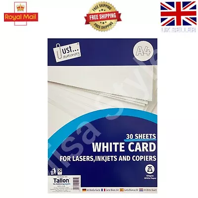 A4 White Card 30 X 150 Gsm Sheets Card Making Printer Craft Thick Paper Create • £3.15