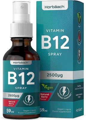 £14.08 • Buy Liquid Vitamin B12 Methylcobalamin Spray 2500mcg Bio High Strength Supplement