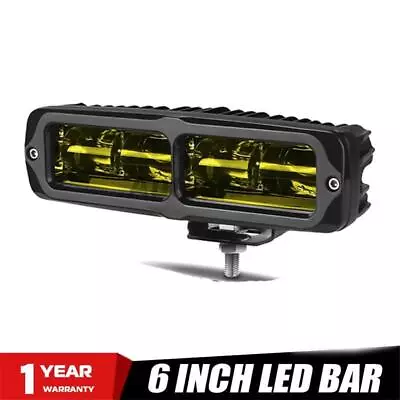 6inch Amber LED Work Driving Light Bar Spot Pods Fog Lamp Offroad SUV ATV Truck • $22.98