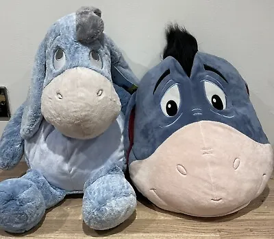Disney Eeyore Plush Toy And Pillow Set - Excellent Condition • £38