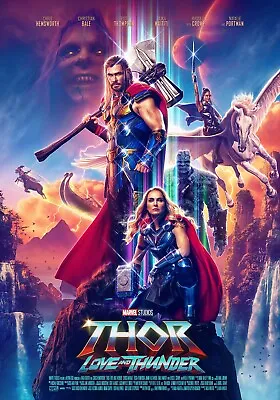 THOR Love And Thunder Movie Poster / 50x70 Cm / 24x36 In / 27x40 In/ Marvel #135 • $12.99