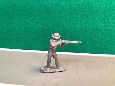 Marx Vintage 1950s Civil War 45mm Fort Dearborn Silver Cavalry Firing Rifle Toy • $18