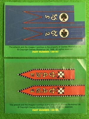 £23.45 • Buy Warhammer Wood Elf Elves Standard Flag X2 Banners Flag Sylvaneth Games Workshop