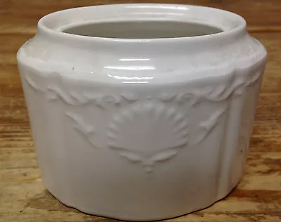 Mikasa Hampton Bays White Embossed Shells Ultra Cream Sugar Bowl NO LID DY900 • $17.39