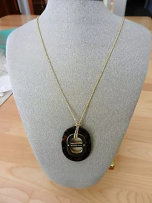 Michael Kors Gold-Tone Maritime Tortoise Necklace MSRP $145 • $69