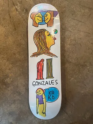 Krooked Mark Gonzales Pillar 8.38 NOS RARE Skateboard Deck • $88