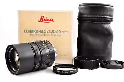 Leica Elmarit M 90mm F2.8 E46 Black #11807 With Original Box From Japan • $885