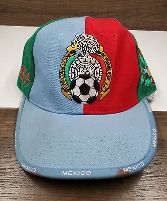 Mexico Soccer Hat Futbol Blue Ball Cap Embroidered FC Eagle Federacion Mexicana • $12.74