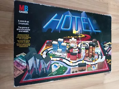 Vintage MB Games HOTEL Board Game Circa 1986. (Please Read Description) • £14.99