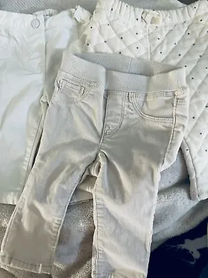 Baby Gap Pants GIRL 6M TO 12M 3pcs Total LEGGINGS CORDUROY BEBE JEANS PJS BOTTOM • $6.99