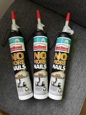 UniBond No More Nails Compressed Air Materials Crystal Clear X3 • £24.99