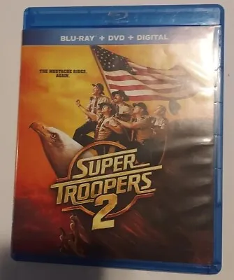 Super Troopers 2 BluRay/DVD Broken Lizard Canada Dark Comedy Action VERMONT RARE • $16