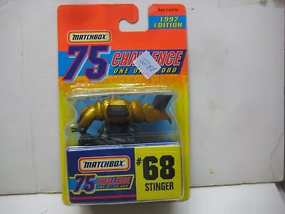 1997 MATCHBOX GOLD CHALLENGER CHASE #68 STINGER M • $0.99