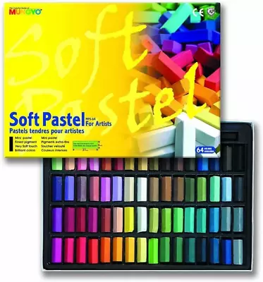 Mungyo Soft Pastel 64 Color Set Square Chalk • $21.91