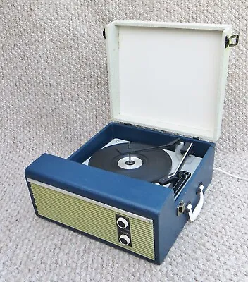 £125 • Buy Blue Fidelity Hf35 Vintage Record Player - Fully Serviced And Working