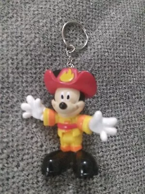 Disney Mickey Mouse Firefighter Figure  Handmade Keychain  • $7.94